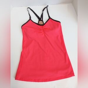 Women's Victoria's Secret VSX Sport pink & black tank top cami, built-in…